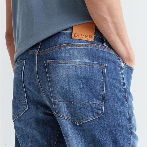 NWT DUER Mens Performance Denim Athletic Straight Fit 32"x32" - Picture 8 of 9